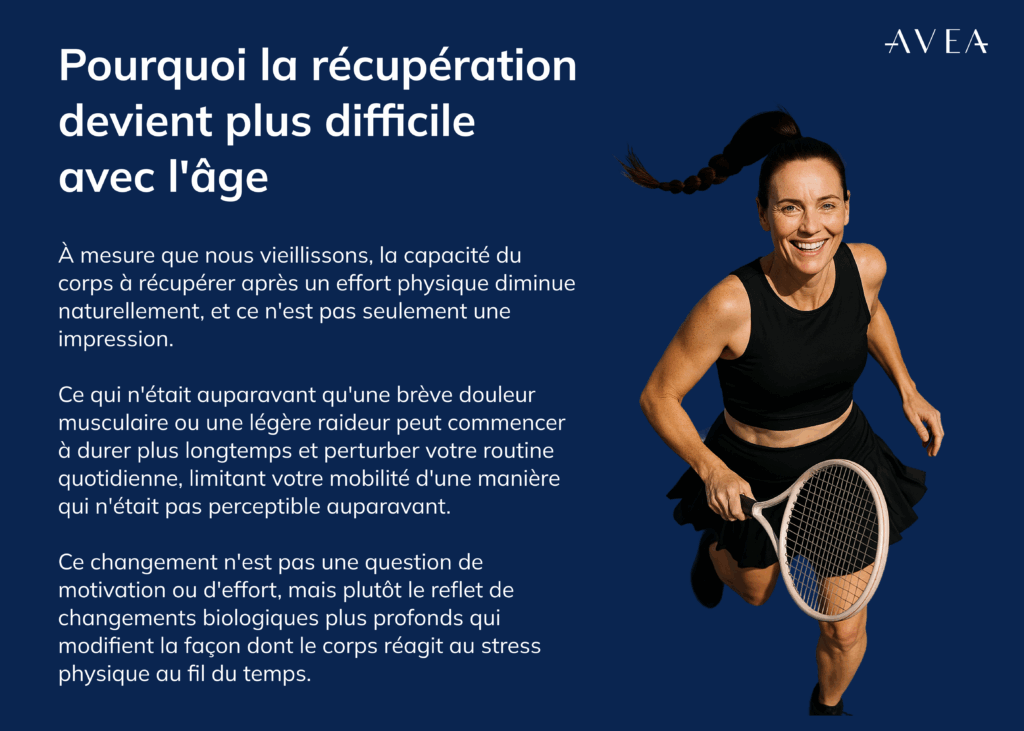 Pourquoi la récupération devient plus difficile avec l'âge