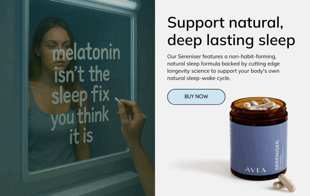 AVEA Sereniser support natural, deep lasting sleeping